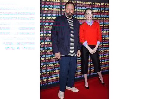 Emma Stone with Yorgos Lanthimos